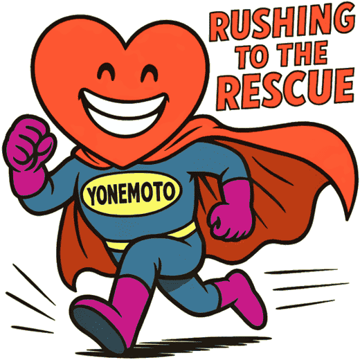 岩国市の建設会社「ヨネモト興産」のマスコットキャラクター『YONEMOTOくん』